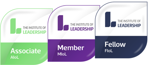 An example of The Institute of Leadership's digital membership credentials.